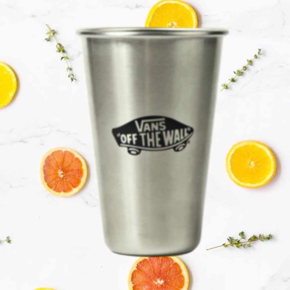 >💜COLLECTORS STAINLESS STEEL 16 OZ CUP  😍AUTHENTIC UNISEX YOUTH BRAND NEW VANS